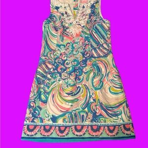 Lilly Pulitzer Dress Sleeveless V-Neck Resort Wear NWOT women’s size 0